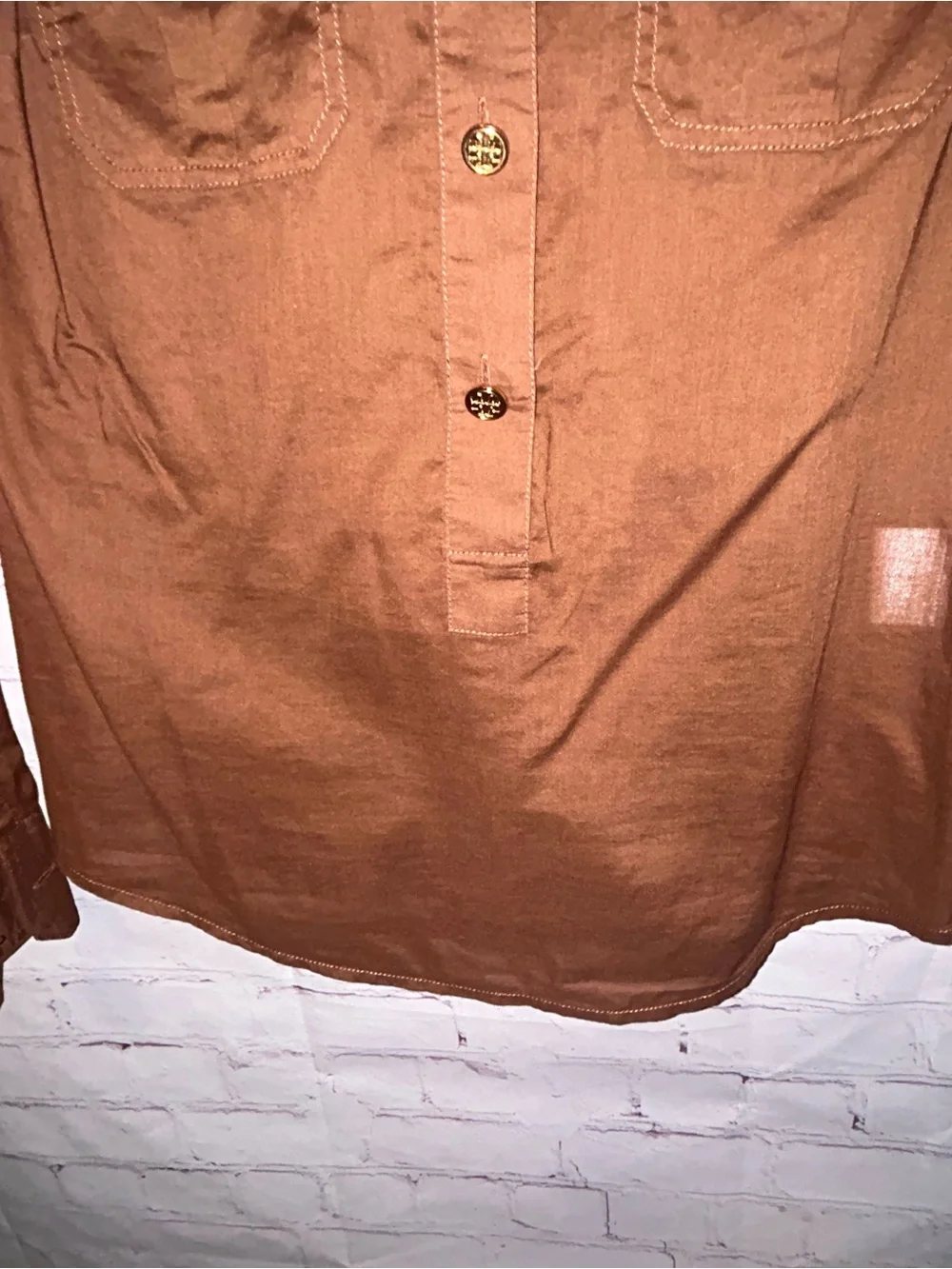 Tory Burch Brigitte Military Utility Blouse women’s size 8